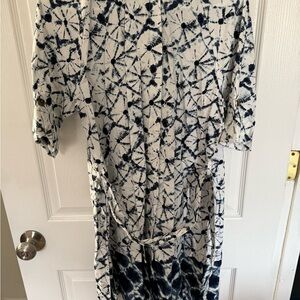 NWT Thakoon BlUE and White Tie-Dye Midi Dress | Size Small